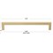 Gliderite Hardware 7-9/16 in. Center to Center Solid Square Bar Pull Champagne Gold 21683-192-CHPG-1 - alternate 4